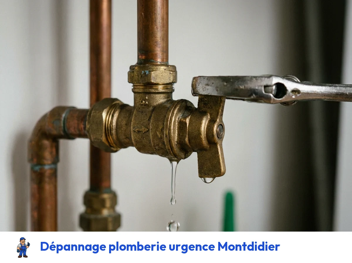 Dépannage plomberie urgence à Montdidier