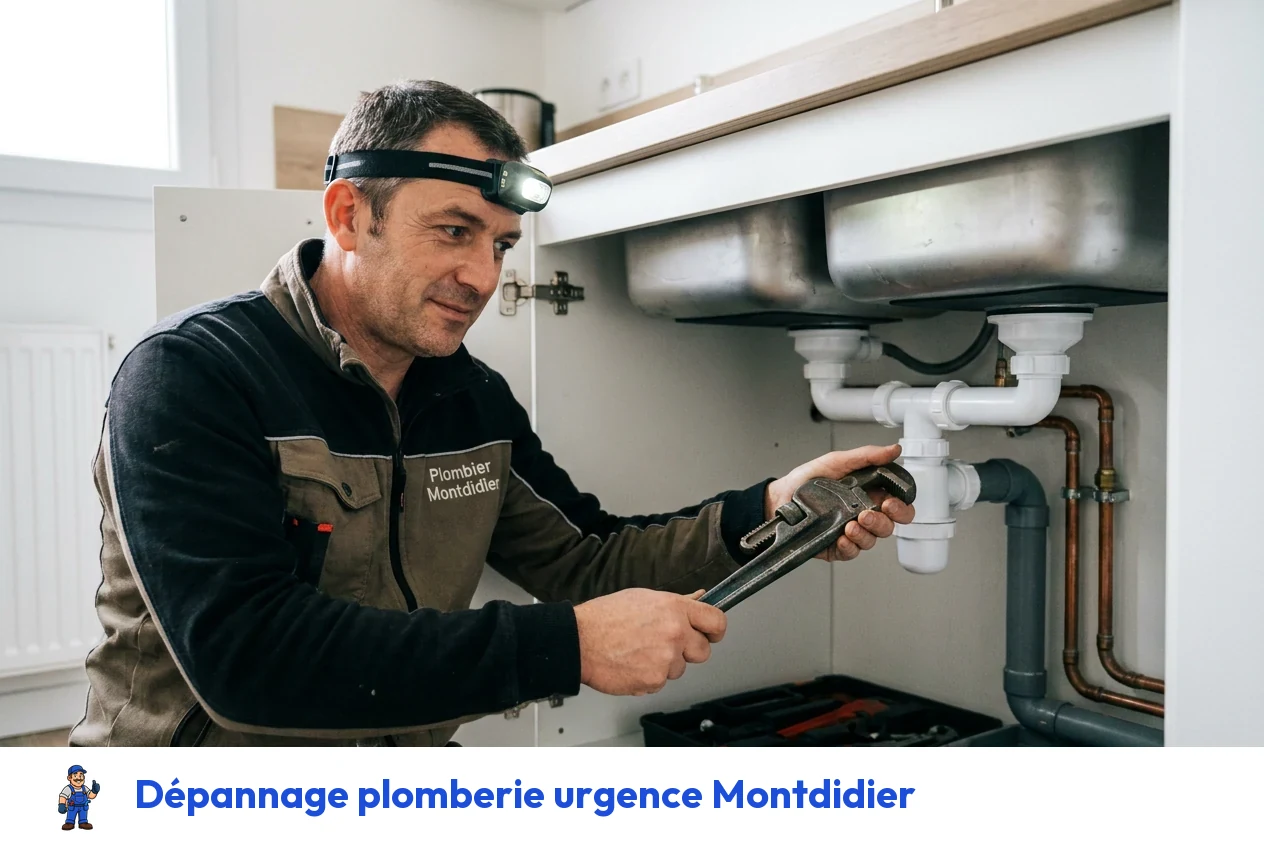 Dépannage plomberie urgence à Montdidier