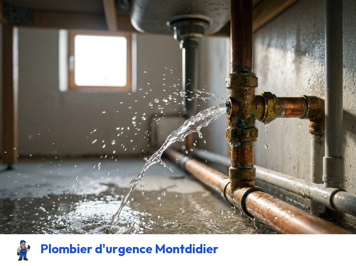 Plombier d'urgence à Montdidier