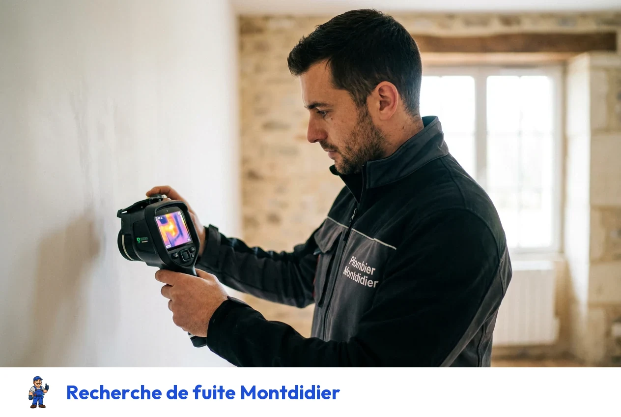 Recherche de fuite à Montdidier