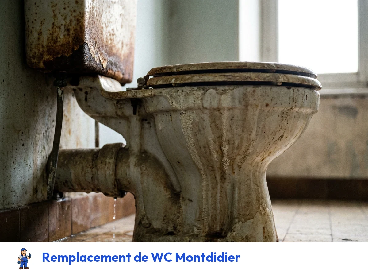 Remplacement de WC à Montdidier