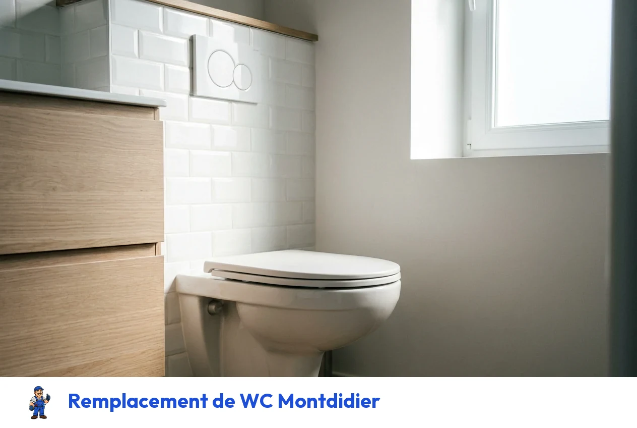 Remplacement de WC à Montdidier