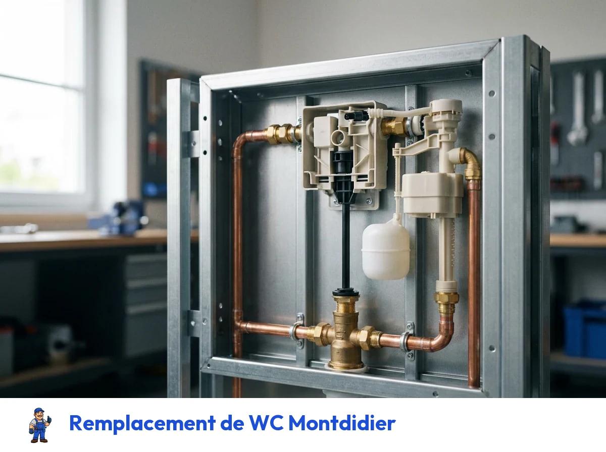 Remplacement de WC à Montdidier
